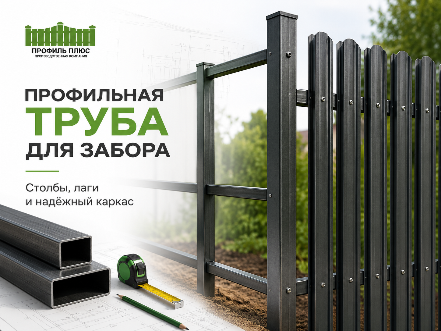 Профильная труба для забора: какую выбрать