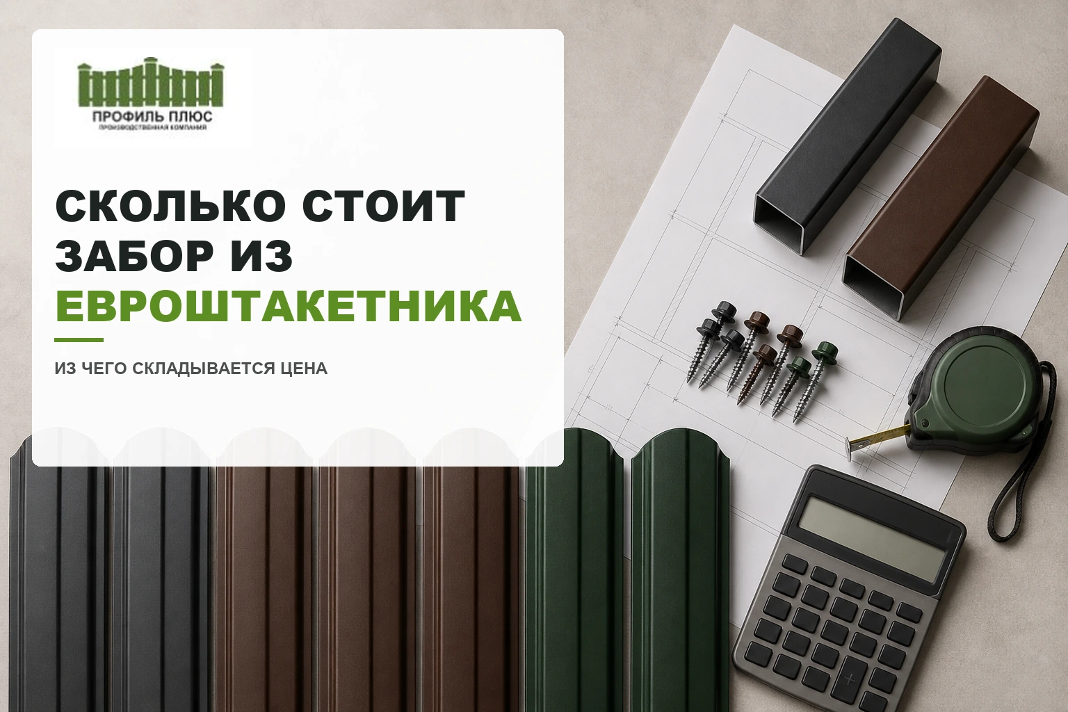 От чего зависит стоимость забора из евроштакетника