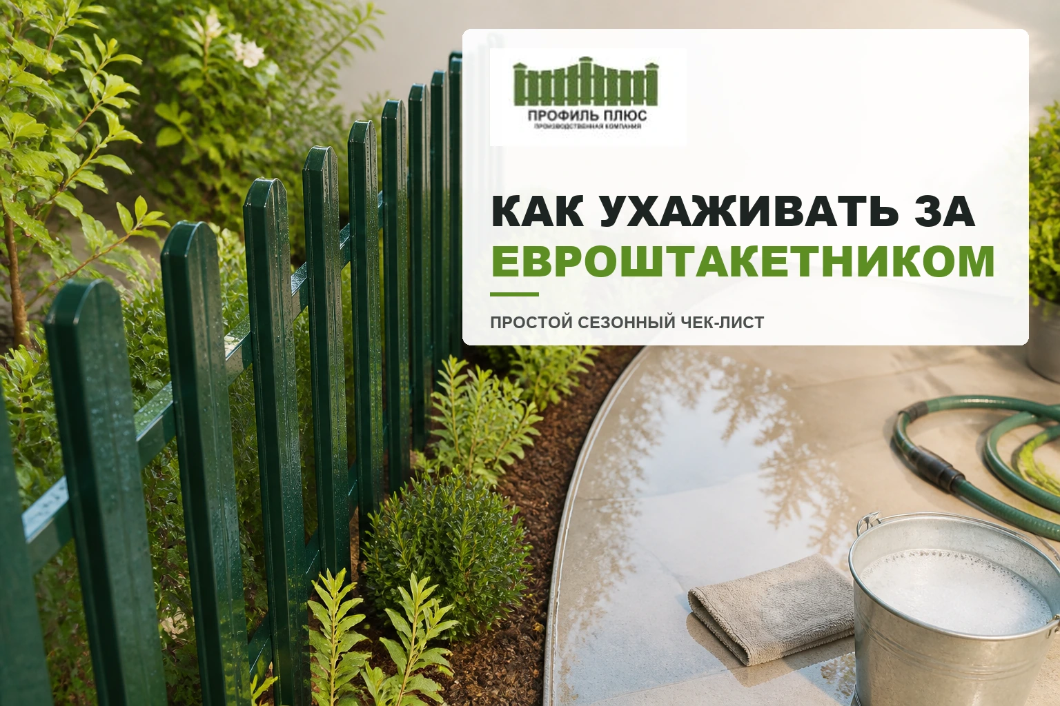 Уход за евроштакетником: что делать весной, летом и осенью